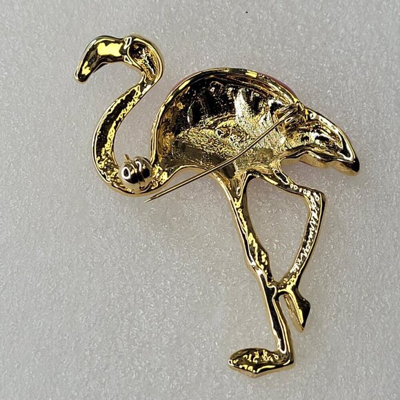 Pink Flamingo Brooch Pin - Picture 7 of 10